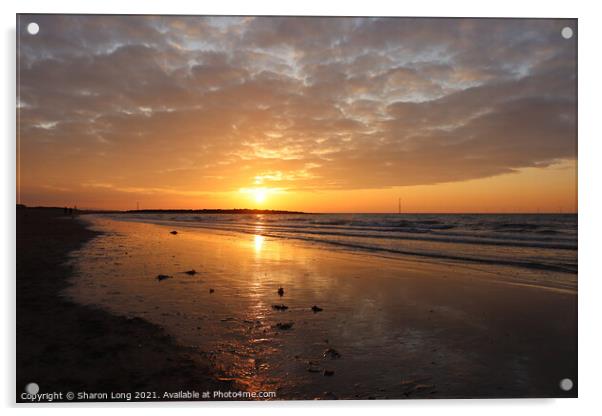 Heavy Glow Over Leasowe Acrylic by Photography by Sharon Long 
