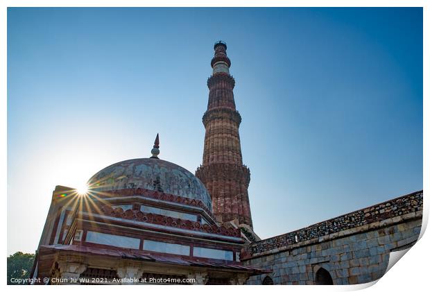Qutub Minar in Delhi, India Print by Chun Ju Wu