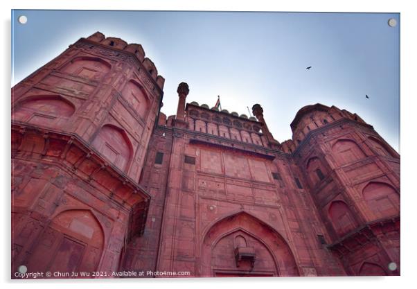 Red Fort in Delhi, India Acrylic by Chun Ju Wu