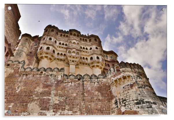 Mehrangarh Fort in Jodhpur, India Acrylic by Chun Ju Wu
