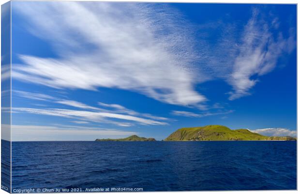Islands of Indonesia with sea and sky Canvas Print by Chun Ju Wu