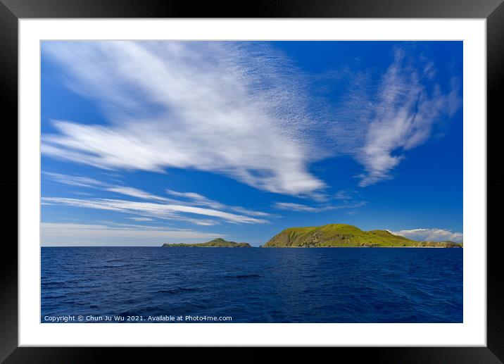 Islands of Indonesia with sea and sky Framed Mounted Print by Chun Ju Wu
