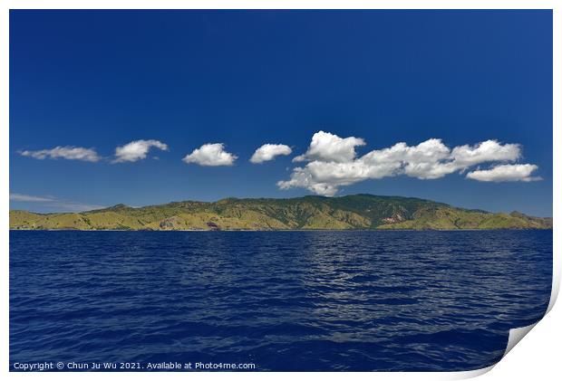 Islands of Indonesia with sea and sky Print by Chun Ju Wu