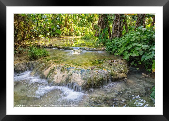 Mele Creek - Port Vila Framed Mounted Print by Laszlo Konya