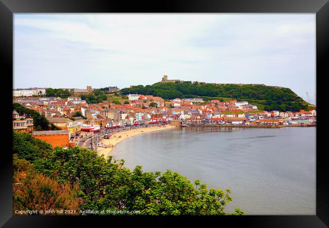 South Bay at Scarborough in Yorkshire. Framed Print by john hill