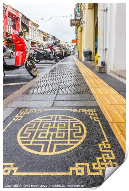 New ornate pavements Print by Kevin Hellon