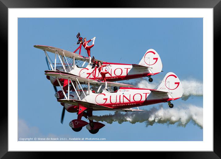 Team Guinot Wing Walkers Framed Mounted Print by Steve de Roeck