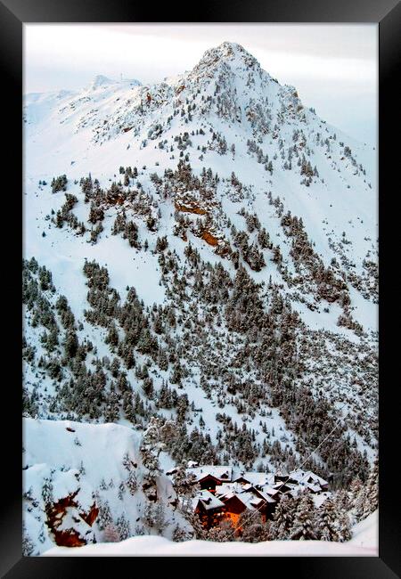 Les Arcs Arc 1950 Paradiski Ski Area French Alps France Framed Print by Andy Evans Photos