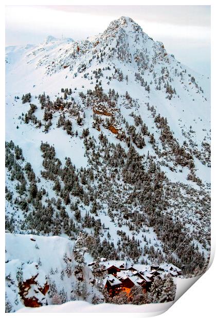 Les Arcs Arc 1950 Paradiski Ski Area French Alps France Print by Andy Evans Photos