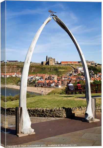 The Whalebone Arch at Whitby Canvas Print by Mark Sunderland