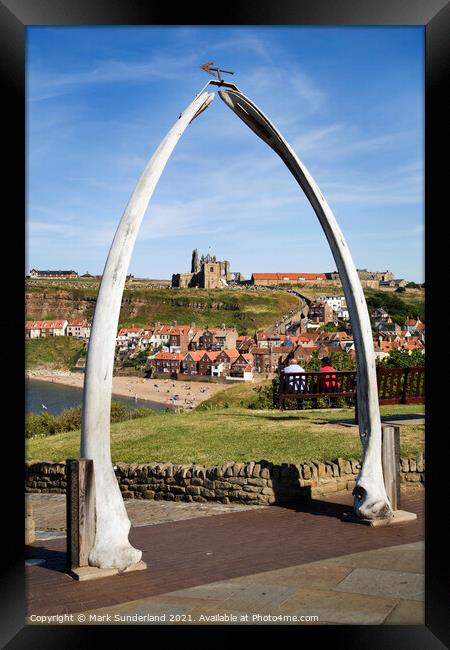 The Whalebone Arch at Whitby Framed Print by Mark Sunderland