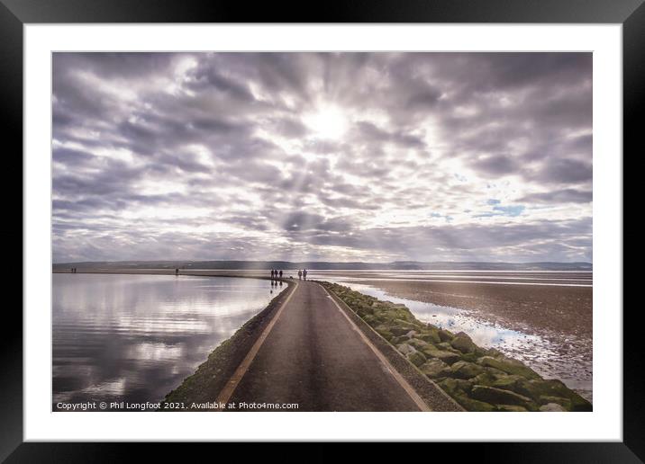 Path around West Kirby Marina  Framed Mounted Print by Phil Longfoot