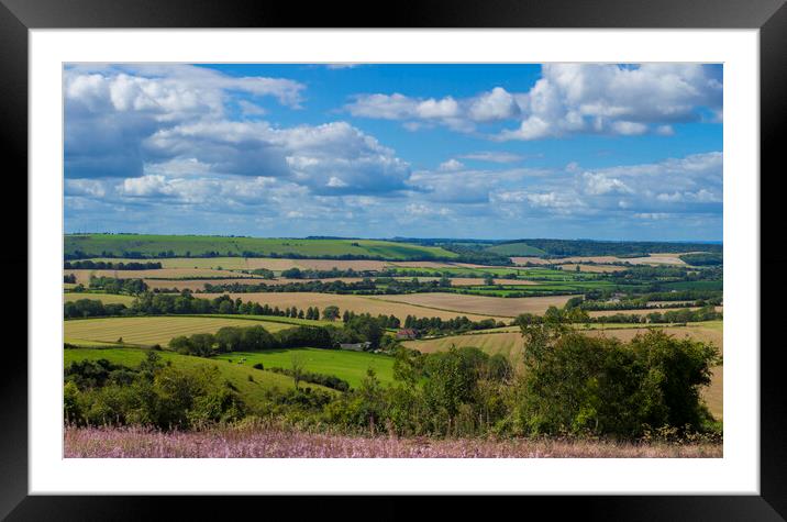 Butser Hill ,Hampshire  Framed Mounted Print by Philip Enticknap