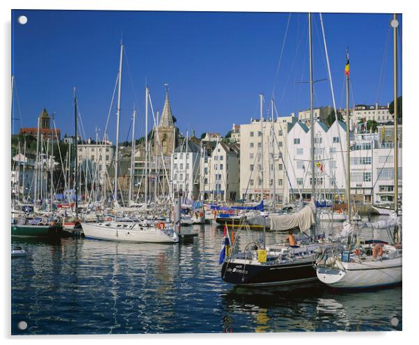 ST. PETER PORT GUERNSEY CHANNEL ISLANDS  Acrylic by Philip Enticknap