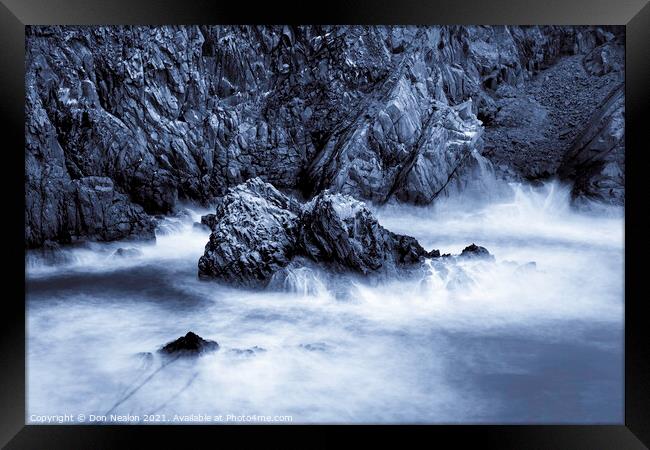 Dramatic Granite Cliffs Framed Print by Don Nealon