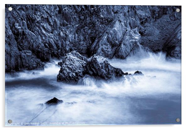 Dramatic Granite Cliffs Acrylic by Don Nealon