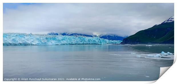 Hubbard Glacier in USA ,Alaska  Print by Anish Punchayil Sukumaran
