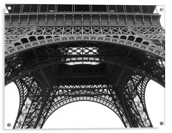 Eiffel Tower Architectural Detail Acrylic by Tammy Winand