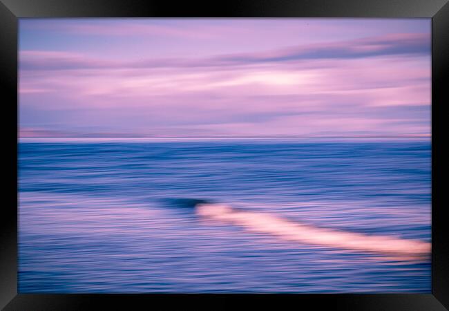 Waverush - Moray Firth Seascape Framed Print by John Frid