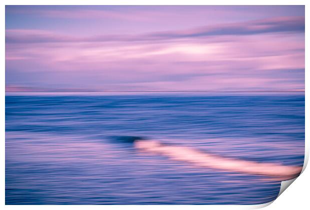 Waverush - Moray Firth Seascape Print by John Frid