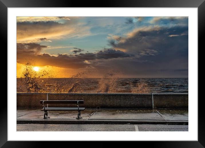 The million memories bench Framed Mounted Print by Gary Pearson
