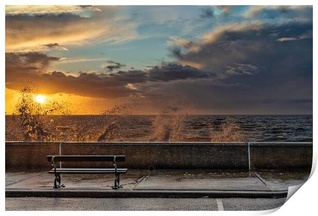 The million memories bench Print by Gary Pearson