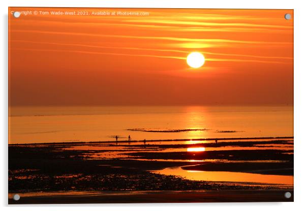 Fleetwood Sunset Acrylic by Tom Wade-West