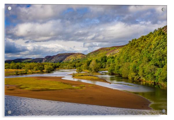 Loch Fleet in the Scottish Highlands Acrylic by John Frid