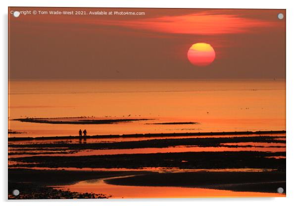 Fleetwood Sunset Acrylic by Tom Wade-West