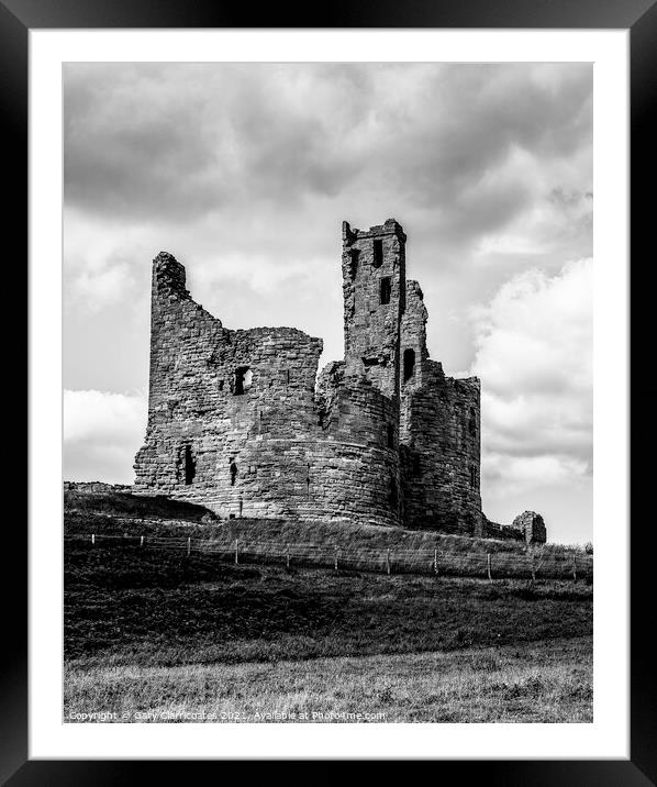 Dunstanburgh Castle Ruins Framed Mounted Print by Gary Clarricoates