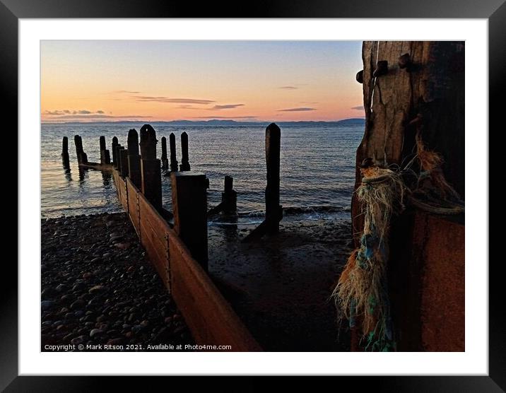 Solway at Dusk  Framed Mounted Print by Mark Ritson
