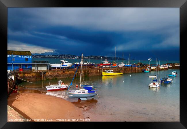 Paignton Harbour after the Storm Framed Print by Paul F Prestidge