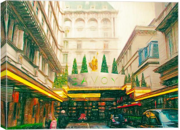 Savoy Green Canvas Print by Sharon Lisa Clarke