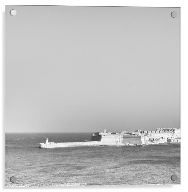 Malta seascape Acrylic by Stuart Chard
