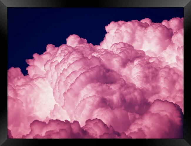 Pink clouds Framed Print by mark humpage