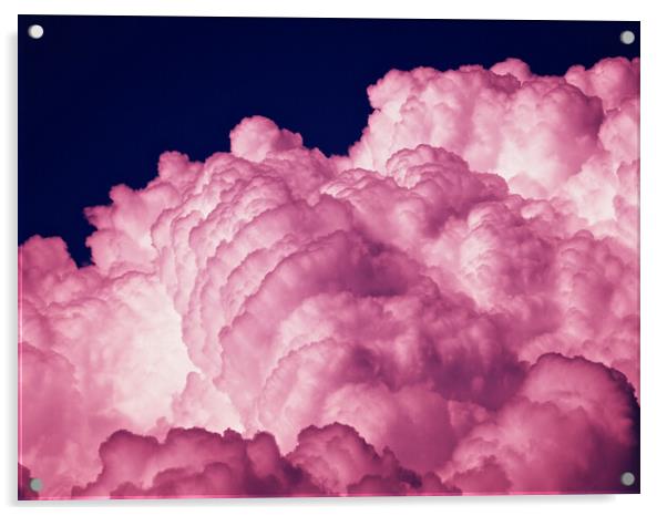 Pink clouds Acrylic by mark humpage