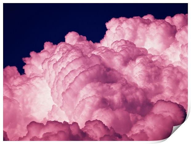 Pink clouds Print by mark humpage