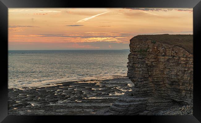 A walk along the Heritage Coast, Glamorgan, Wales  Framed Print by Frank Farrell