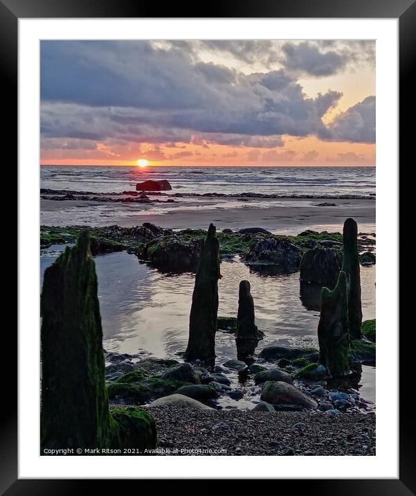 Sunset Framed Mounted Print by Mark Ritson