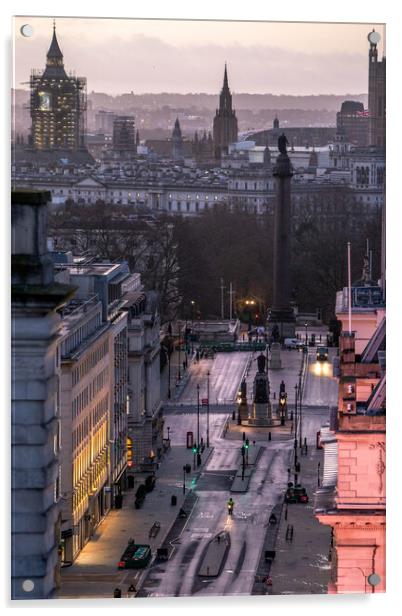 Lower Regent Street Acrylic by Wayne Howes