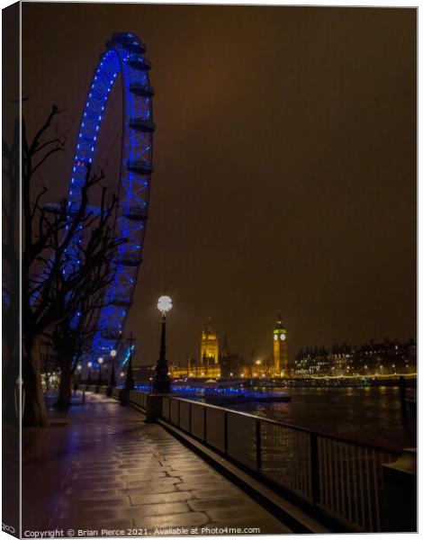 London Eye Canvas Print by Brian Pierce