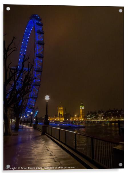 London Eye Acrylic by Brian Pierce