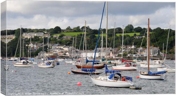 Yatchs in Falmouth Harbour Canvas Print by Brian Pierce