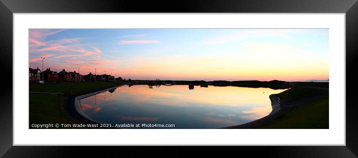 Fleetwood Marine Lake at Sunset Framed Mounted Print by Tom Wade-West