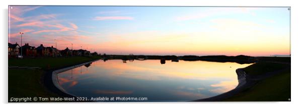 Fleetwood Marine Lake at Sunset Acrylic by Tom Wade-West