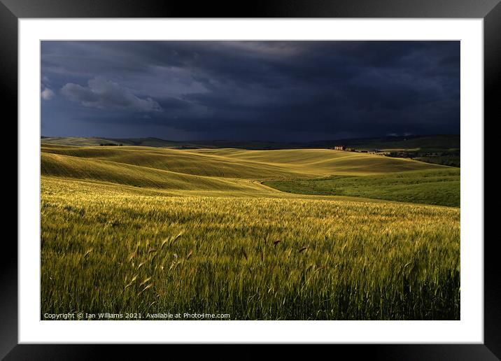 Tuscan Storm Framed Mounted Print by Ian Williams