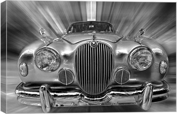 Old Jaguar S Canvas Print by Nathan Wright