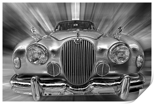 Old Jaguar S Print by Nathan Wright