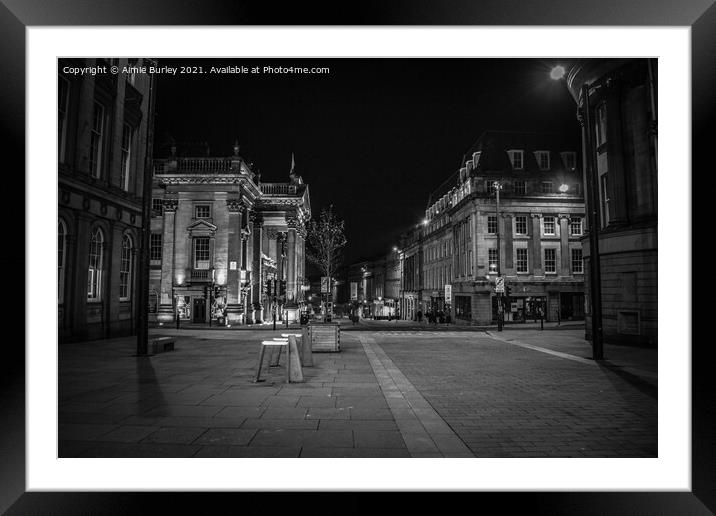 Newcastle, Grey Street Framed Mounted Print by Aimie Burley