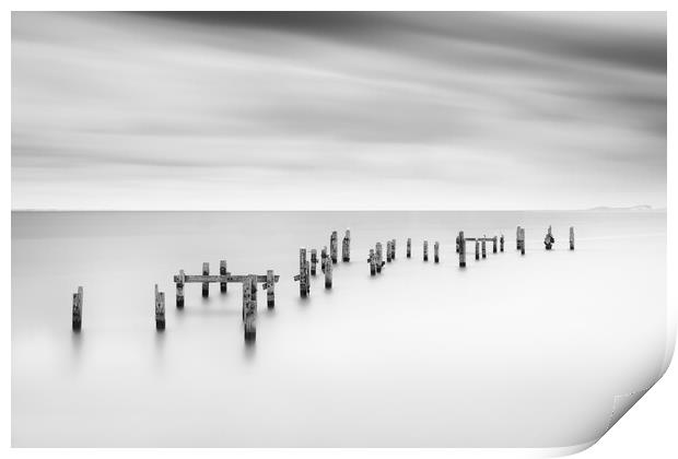 Swanage Old Pier Print by David Semmens